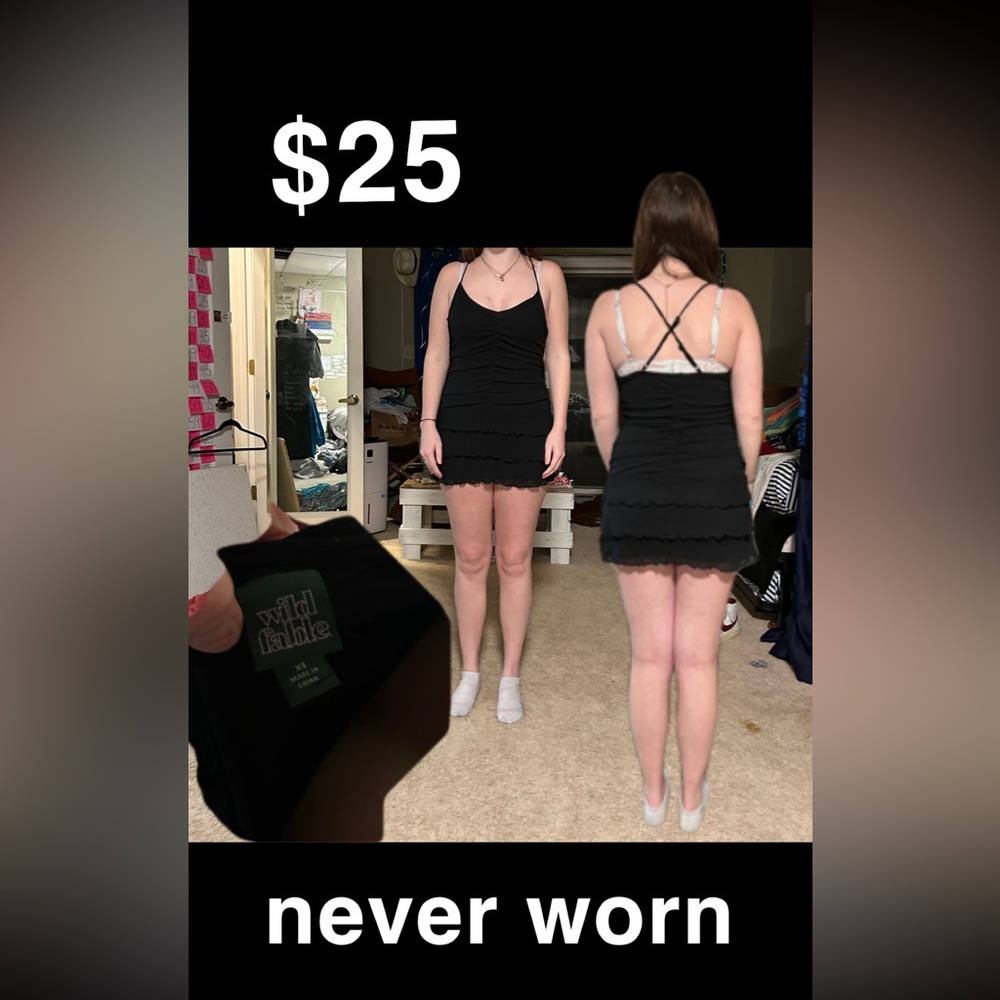 Black mini dress!